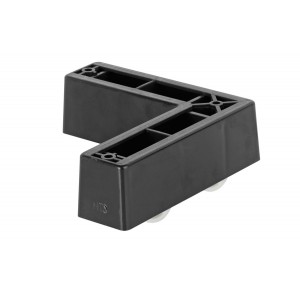 Kale Siyah Tekerlekli Mobilya Ayağı