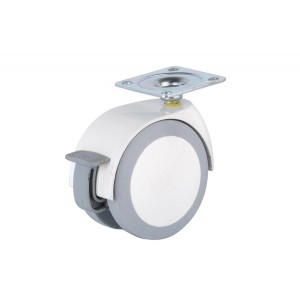 Renkli Termo Kaplı Tablalı Frenli Teker- D75mm