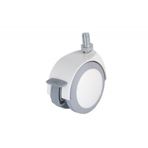 Renkli Termo Kaplı Vidalı Frenli Teker- D75mm