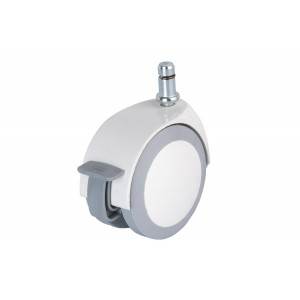 Renkli Termo Kaplı Pimli Frenli Teker- D75mm