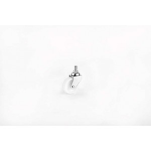 Polyamid Beyaz Makaralı Döner Vidalı Teker- 50*20 mm