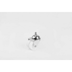 Galvaniz Kaplama Polyamid Beyaz Çift Makaralı Teker